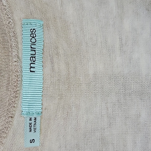 MAURICES Sz S Boho Crochet Lace Front Tank Top Beige Y2K Country Chic - Picture 9 of 10